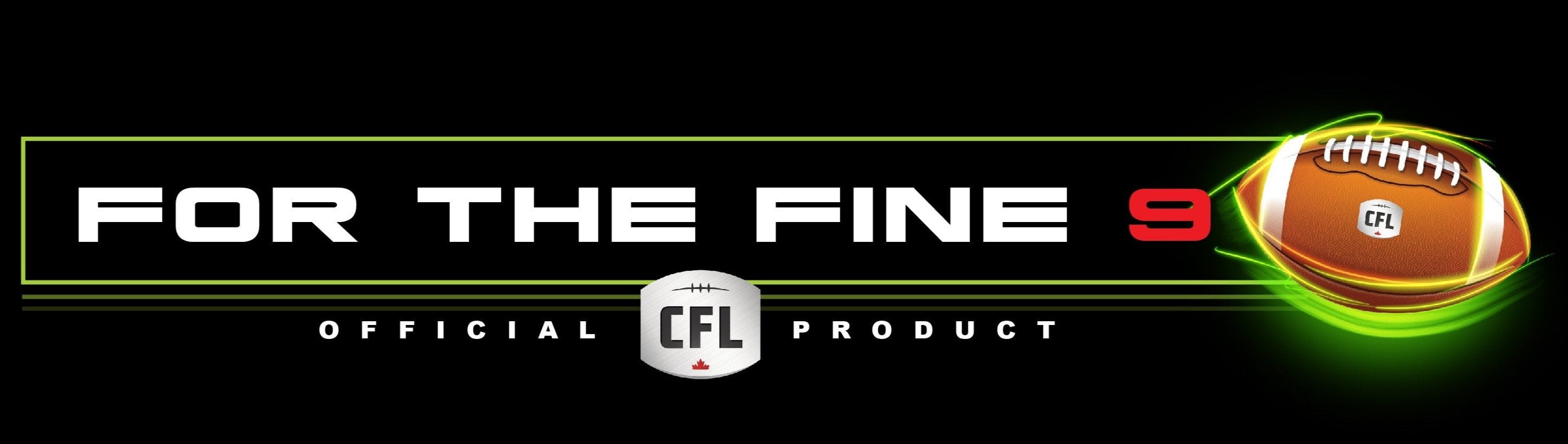 Canadian Football League banner with text that says