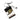 Anaheim Ducks Rectangle Keychain - White Slash