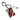 Arizona Coyotes Rectangle Bag Tag - White/Burgundy