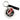 Carolina Hurricanes Round Keychain - White/Black