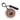 Edmonton Oilers Round Bag Tag - White/Orange