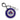 New York Rangers Round Bag Tag - Blue/White