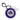 New York Rangers Round Bag Tag - Blue/White