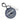 Vancouver Canucks Round Bag Tag - Grey