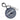 Vancouver Canucks Round Bag Tag - Grey