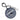 Vancouver Canucks Round Bag Tag - Grey/Blue