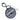 Vancouver Canucks Round Bag Tag - Grey/Blue