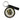 Vegas Golden Knights Round Keychain - Black/White