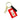 FIFA Rectangle Keychain - Canadian Leaf Red/White