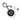Winnipeg Blue Bombers Round Bag Tag - Black/White