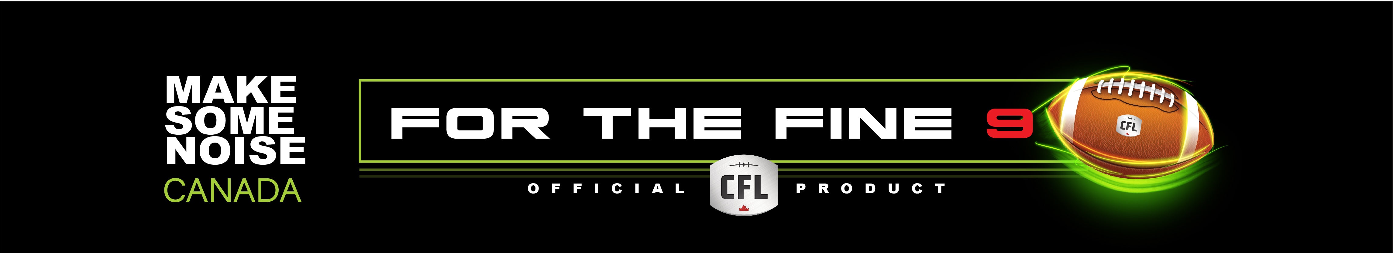 Canadian Football League banner with text that says 