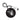 Edmonton Elks Round Bag Tag - Black/White