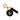 Hockey Canada Mini Round Bag Tag - Black/Gold