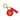 Hockey Canada Mini Round Bag Tag - Red/Gold