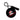 Hockey Canada Round Bag Tag - Black