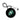 Saskatchewan Roughriders Round Bag Tag - Black