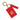 Hockey Canada Rectangle Bag Tag - Red/Gold