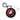 Calgary Stampeders Round Bag Tag - Black/Red