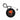 BC Lions Round Bag Tag - Black