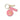 Hockey Canada Mini Round Keychain - Pink/Gold