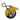 Nashville Predators Round Bag Tag - Yellow/Blue