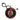 New Jersey Devils Round Bag Tag - Red/Black