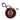 New Jersey Devils Round Bag Tag - Red/Black