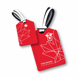 Ontario Lacrosse Luggage Tag - Red
