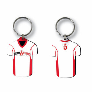 Ontario Lacrosse Jersey Keychain - White