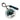 San Jose Sharks Round Bag Tag - White/Teal