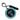 Seattle Kraken Round Bag Tag - Aqua/Black