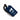 Blue leather luggage tag with Toronto Argonauts logo