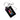 Black leather rectangle keychain with text that says Unmask a warrior